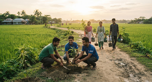 ফেনীবিলের তরুণদের বৃক্ষরোপণ কর্মসূচি